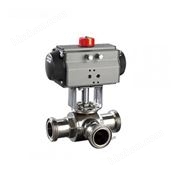 氣動(dòng)衛(wèi)生級(jí)三通球閥: